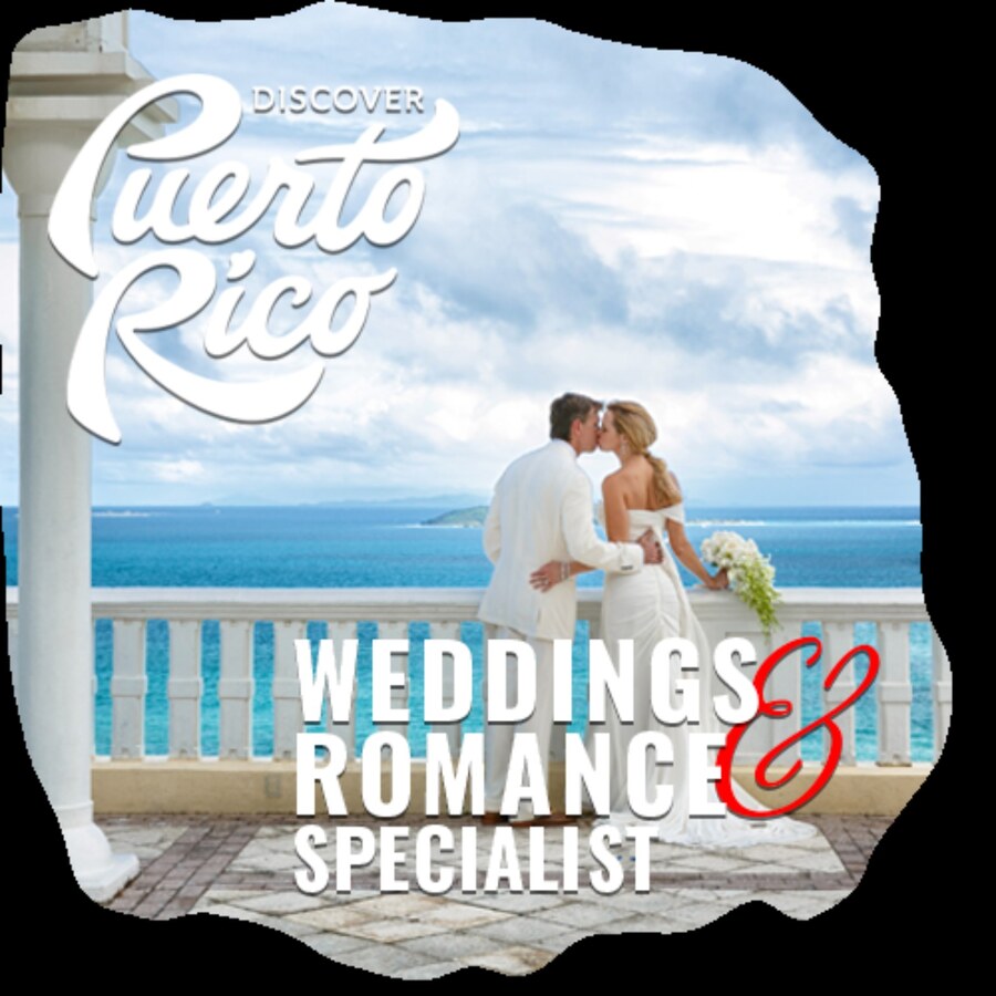Discover Puerto Rico Weddings and Romance Specialist badge
